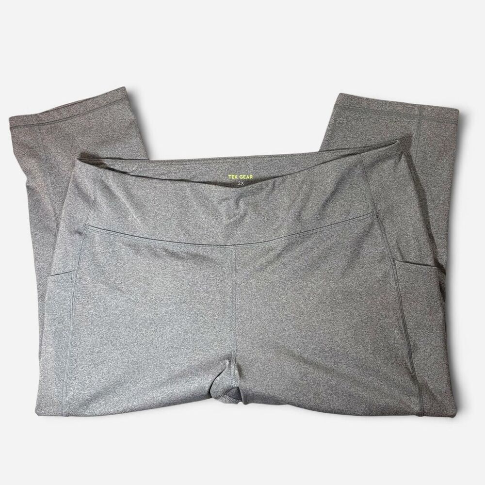 Tek-gear Women's Grey and Silver Leggings